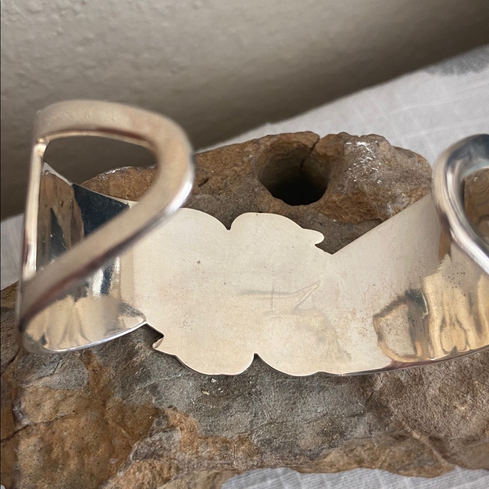 Vintage 90s Double Cats Cuff Bracelet - Picture 7 of 8